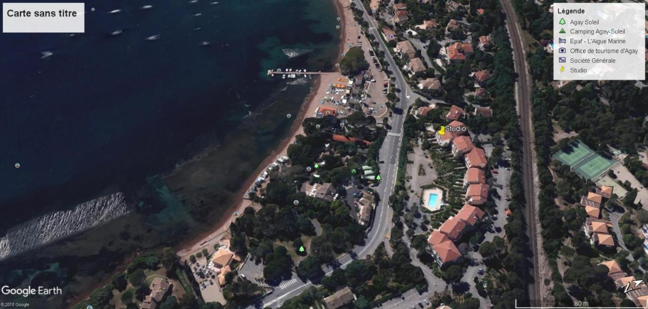 Appartement Vue Mer Piscines Parking Les Coraux Agay Plage Saint-Raphaël Buitenkant foto